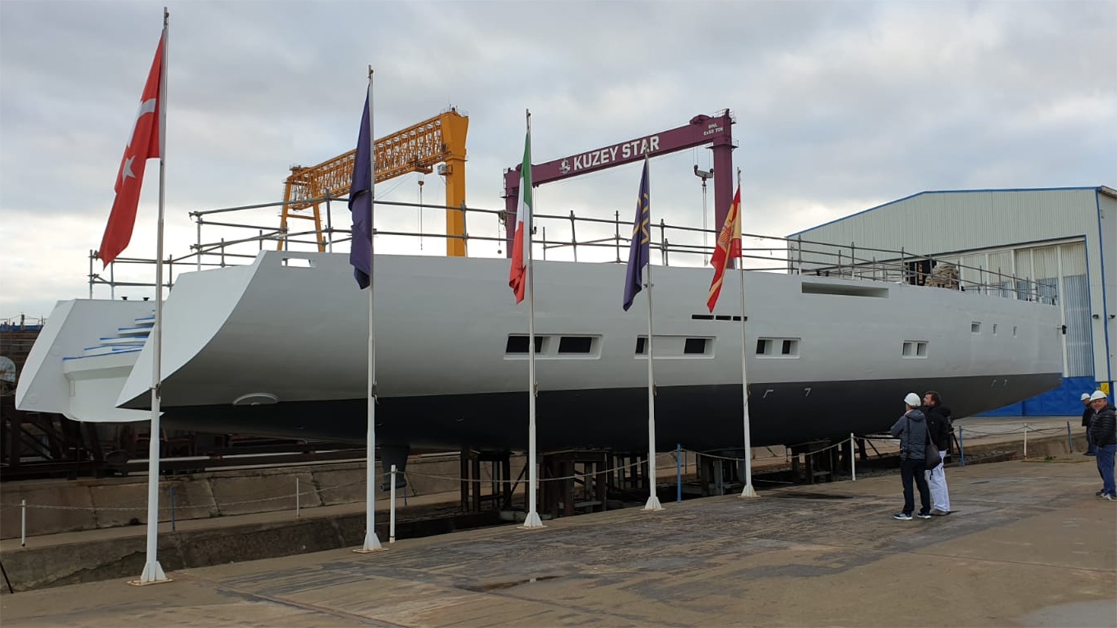 Second 42m Perini Navi E-Volution yacht is on track for delivery in 2021