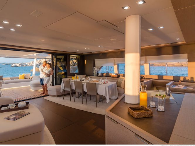 Saloon and dining area