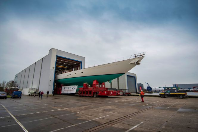50m Sailing yacht MERAKI launched at Vitters