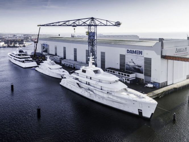 Amels and Damen shipyards begin 2020 with 26 luxury yachts to enter production