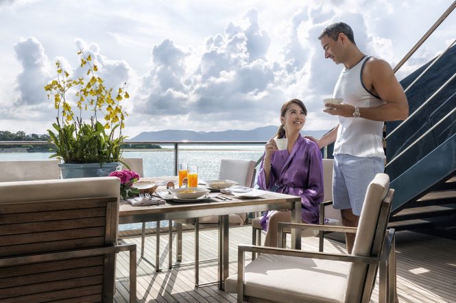 Breakfast on board