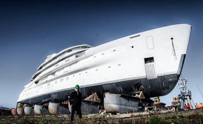 The 78m AMELS superyacht on track for delivery in 2021