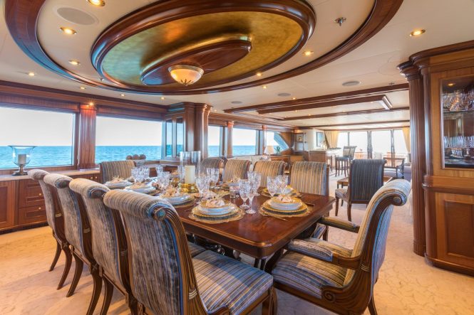 Elegant interior dining area