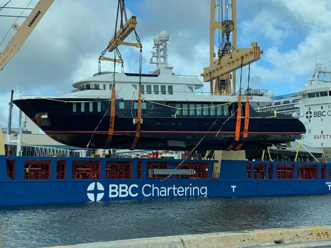 Luxury yacht ICE 5 arrives at Bilgin shipyard for refit