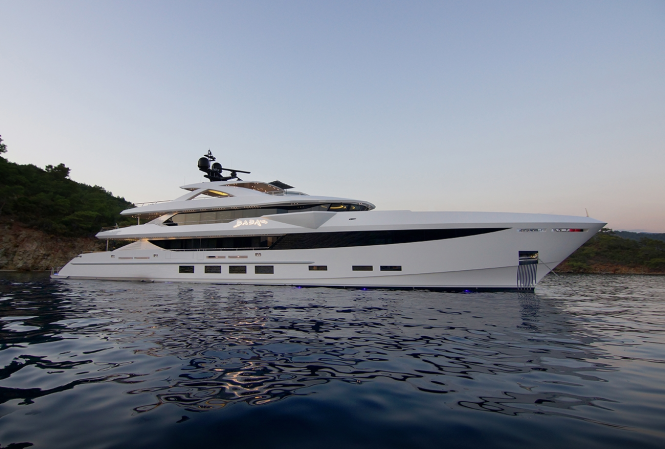 NEW to charter: 56m yacht BABA’S with two Jacuzzis
