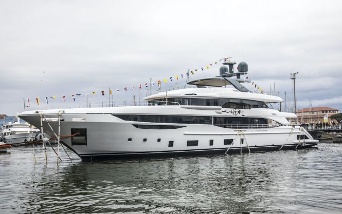 44m Motor yacht Benetti Diamond 145 INK launched in Italy