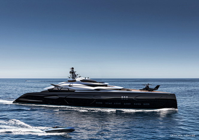 110m Mega Yacht Project Centauro: your own spaceship on the water