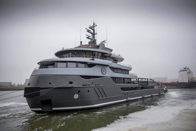 68m Fully converted superyacht Project RAGNAR launched at ICON Yachts