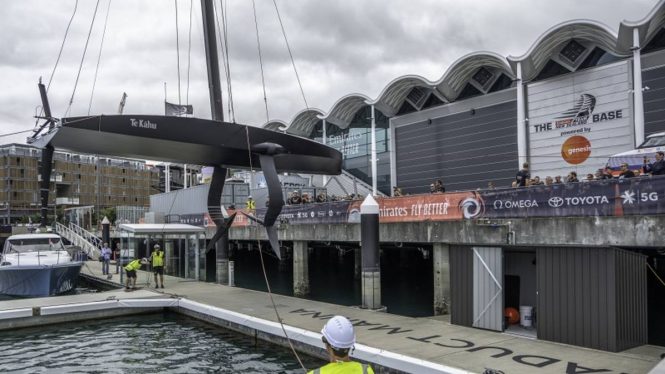 America’s Cup – Emirates Team New Zealand reveal Te Kāhu test boat
