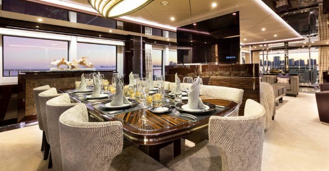 saloon dining area