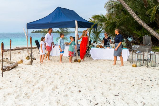 9 Charter Yachts with Sensational Beach Setups