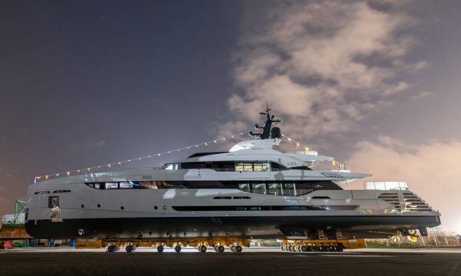 50m Luxury superyacht LEL launched at Rossinavi