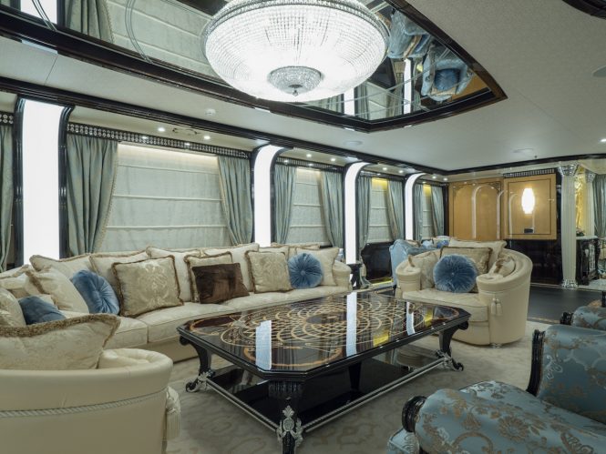 Main saloon to retreat to after a day full of summer fun