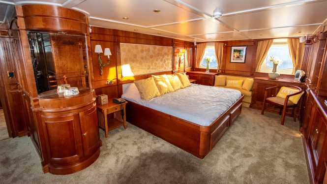 Master suite with beautiful classic wooden interiors