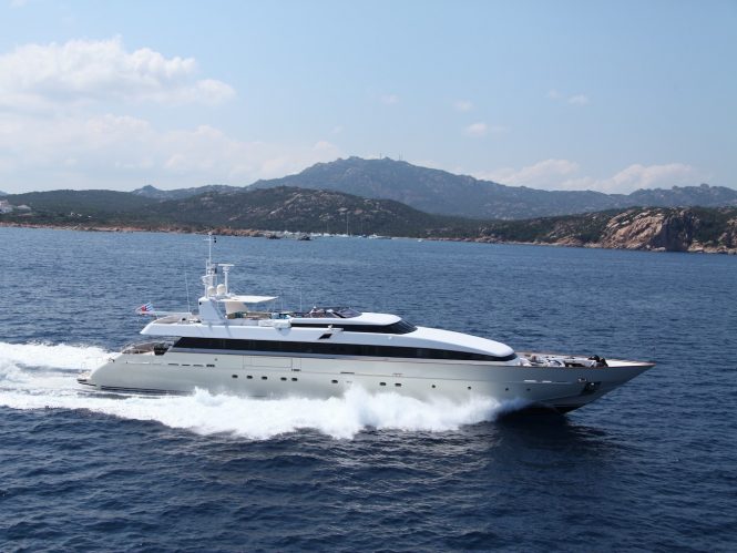 No delivery fees with 41m charter yacht HEMILEA in Naples
