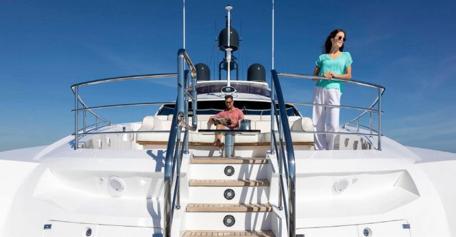Relaxing aboard EXODUS yacht