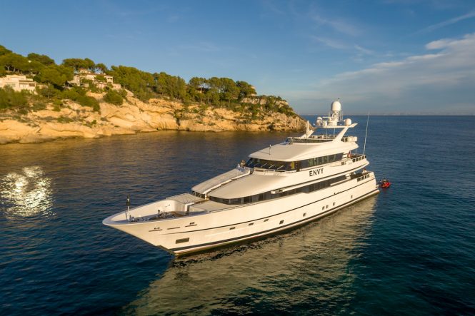 41m superyacht ENVY offering discount for first 3 charters in the Balearics