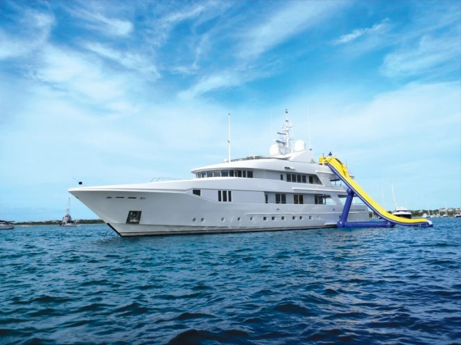 Yacht RHINO with water slide