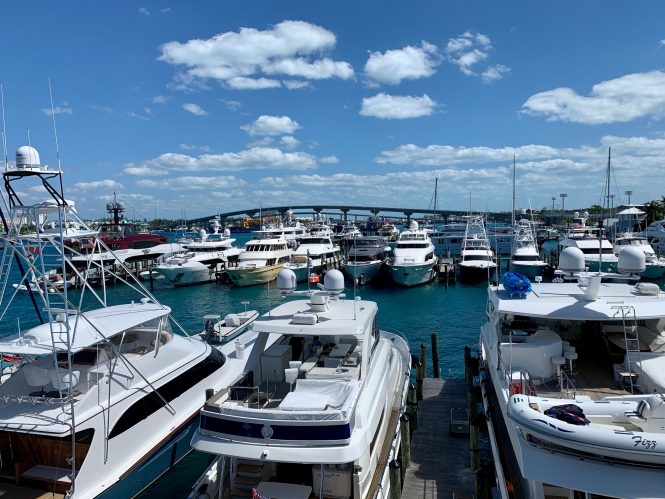Fine superyacht dining in the tropics at the Bahamas Yacht Charter Show 2020
