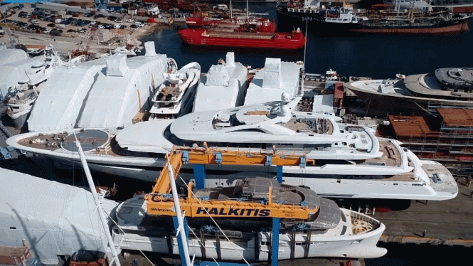 94.6m Charter mega yacht O’PARI launched at Golden Yachts