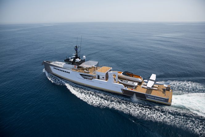 DAMEN Yacht Support BLUE OCEAN - aerial view