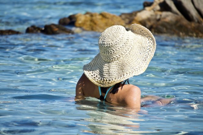 Relaxing on a charter vacation in Sardinia in Italy