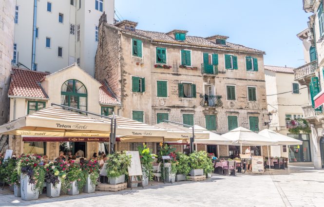 Split in Croatia - Historical buildings and cobble streets
