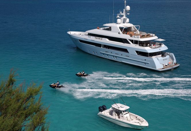 25% off Bahamas & New England Charters aboard 46m Superyacht TIME FOR US