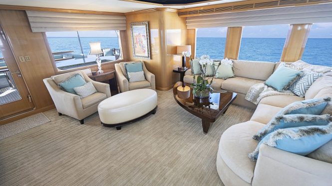 saloon with large windows