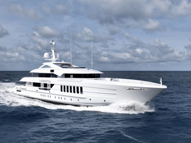Can a luxury charter yacht survive rough seas?