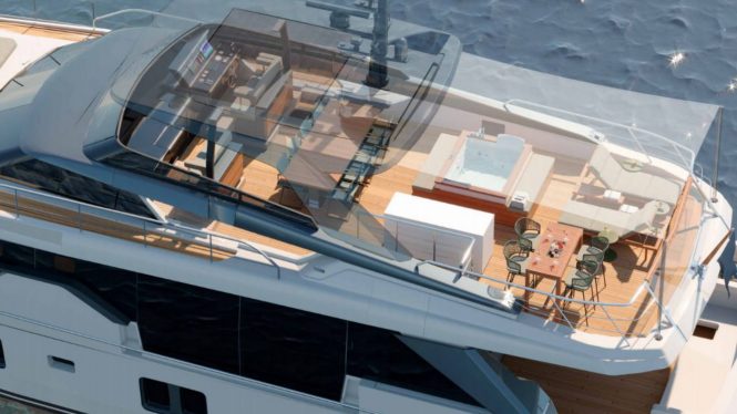 aerial of flybridge