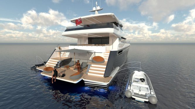 aft view with beach and toys