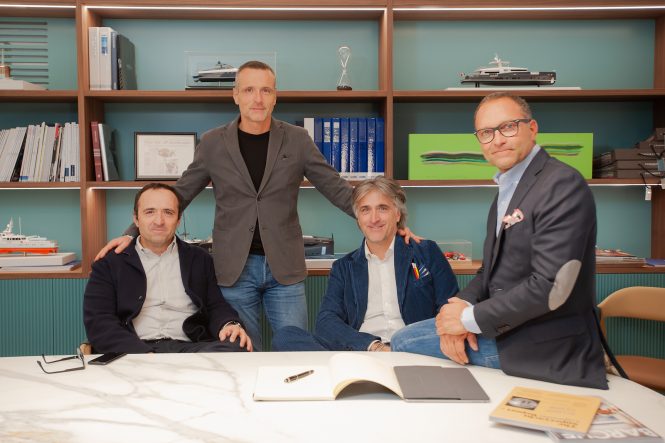 (from left) Massimo, Lorenzo, Simone e Aldo