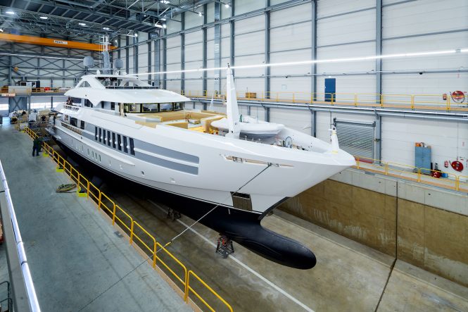 55m Motor Yacht Project Castor launched by Heesen