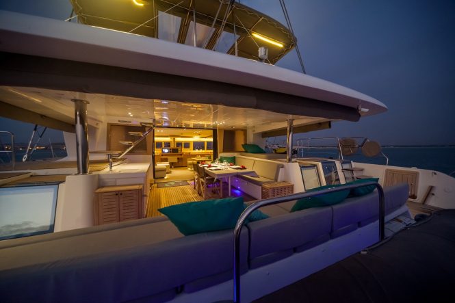 spacious exterior deck areas