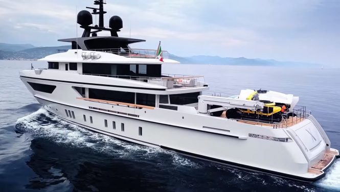 Modern explorer “X” joins the other charter yachts in the Mediterranean