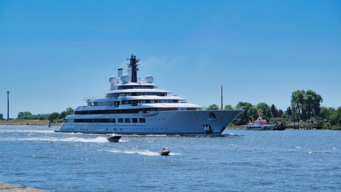 140m Lurssen Project Lightning has been named SCHEHERAZADE and delivered to her owner