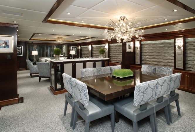 Saloon with elegant decor