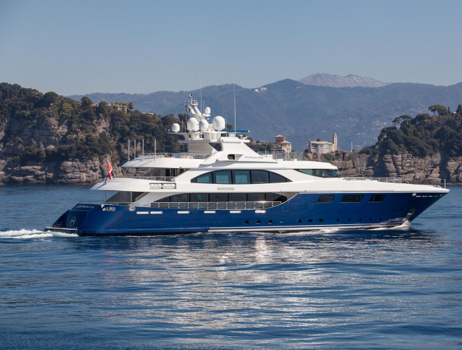 Resilience renamed motor yacht ARBEMA and available for Mediterranean and Caribbean charters