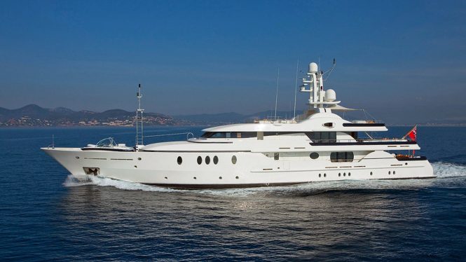 52m Amels charter yacht DEJA TOO offering 25% discount in the West Med