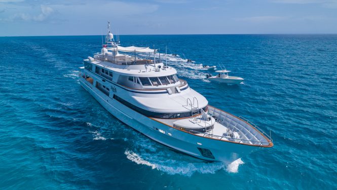 Beautiful Classic luxury yacht LADY S ready for Caribbean and Bahamas charters