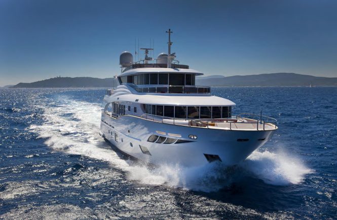 30M charter yacht GATSBY now at discounted price for vacations in the Mediterranean