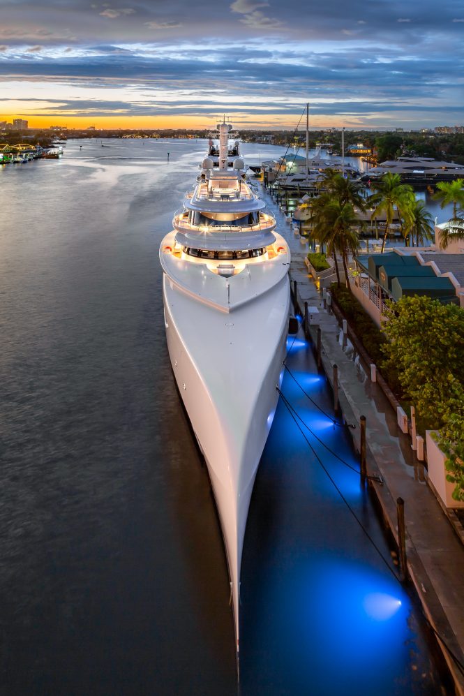 Luxury charter yacht EXCELLENCE captured on camera in the US