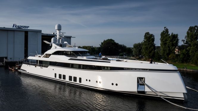 Fast 50m Feadship superyacht Project 706 has been launched in the Netherlands