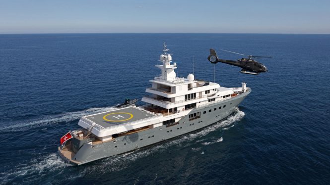 On board explorer yacht Planet Nine the star superyacht of hit 2020 film Tenet