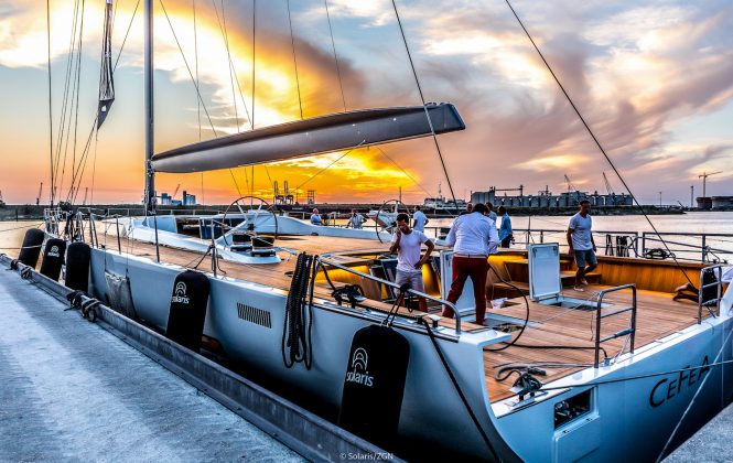 Sailing Yacht CEAFEA, largest vessel by Solaris Yachts hits water in Italy