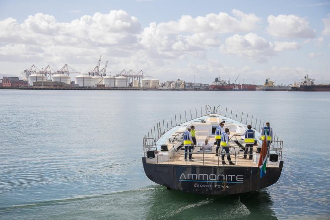 Sailing yacht AMMONITE launched