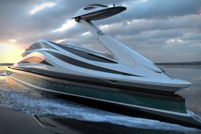 With images: extraordinary and never seen before 137m mega yacht concept Avanguardia