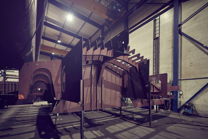 Keel laying of M/Y Project Sparta at Heesen Yachts