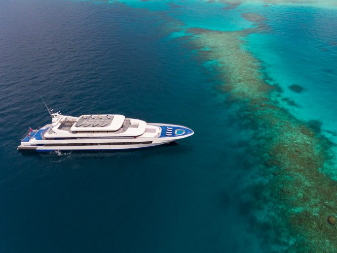 Unforgettable Maldives charters with luxury cruise yacht RITRELLA for large groups